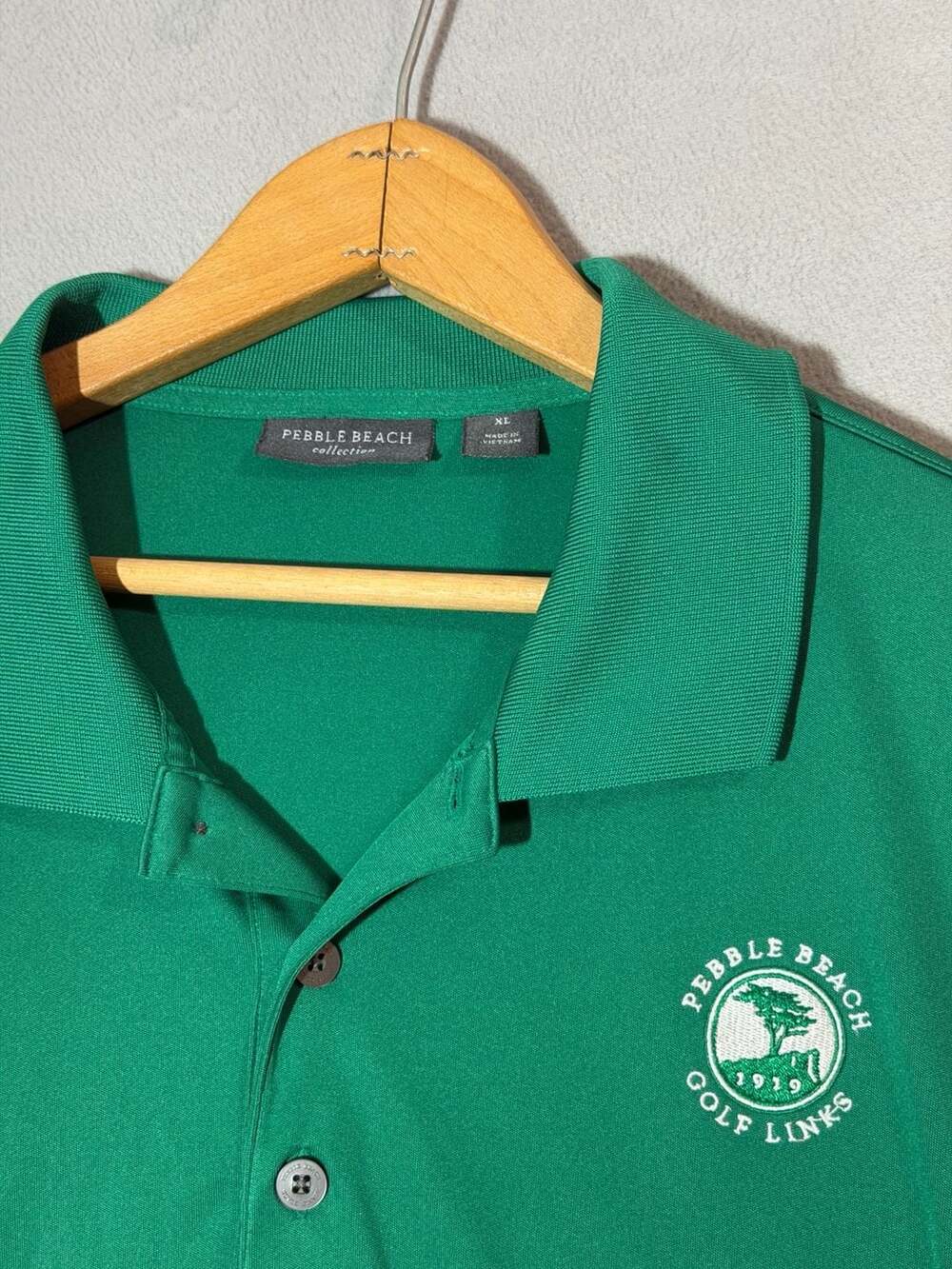 Pebble Beach Golf Links Green Polo Shirt Mens XL
